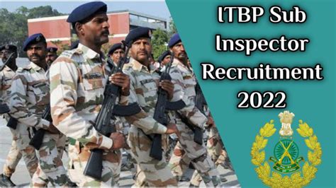 ITBP Sub Inspector Overseer Recruitment 2022 Notification Apply Online
