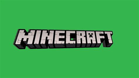 Minecraft Logo Rotating On A Green Screen Free Hd Greenscreen No