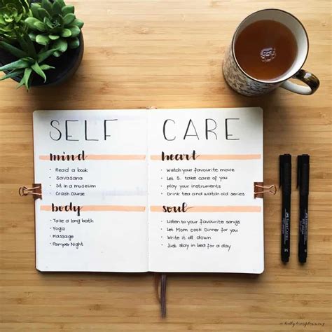 Self Care Bullet Journal Ideas My Inner Creative