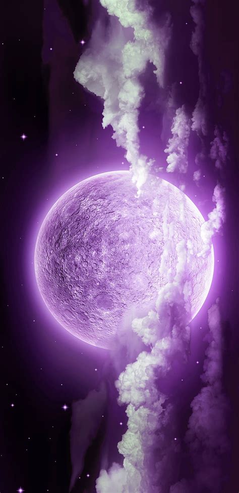 1920x1080px 1080p Free Download Purple Moon Clouds Fantasy