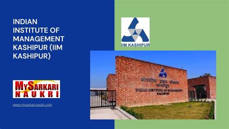 Indian Institute Of Management Kashipur IIM Kashipur Recruitment MySarkariNaukri En