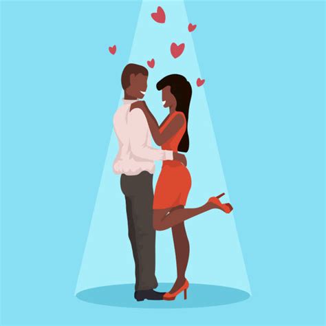 African American Couple Dancing Illustrations Royalty Free Vector