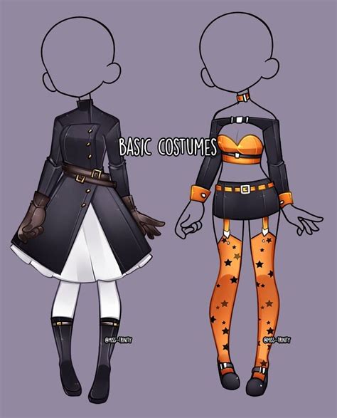 Basic Costumes Outfit Adopt Close By Miss Trinity On Deviantart Drawing Anime Clothes