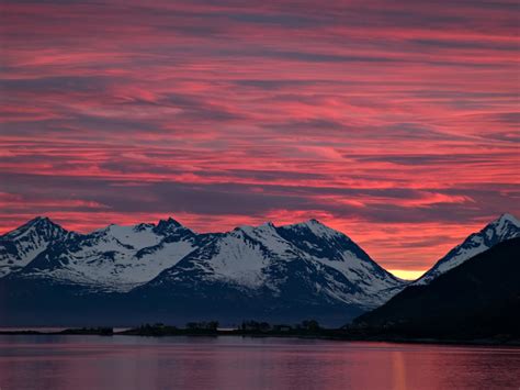 Solnedgangsbilder Fra Nord Norge Bilder Fra Nord Norge