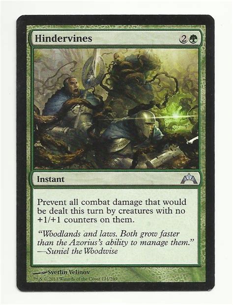 These are the topics we'll be covering card draw is always a strong advantage. Hindervines x1 MTG LP Gatecrash Green Instant Magic The Gathering Card EDH GC | Pinterest | Mtg