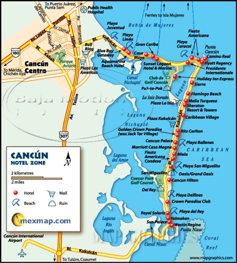 Cancun Hotel Zone Map 2021 Karyn Guinn