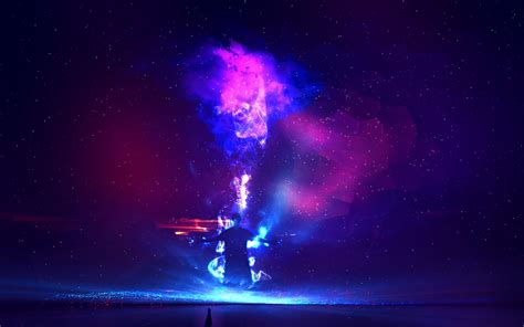 Purple heart wallpapers top free purple heart backgrounds. Purple and blue smoke wallpaper, galaxy, stars HD ...