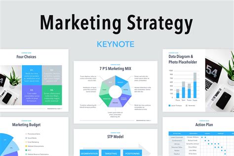Marketing Strategy Keynote Template Presentation Templates ~ Creative
