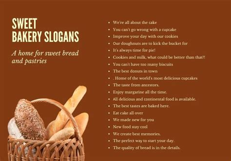 Catchy Bakery Slogans And Great Taglines Bakeries And Bakery Ideas