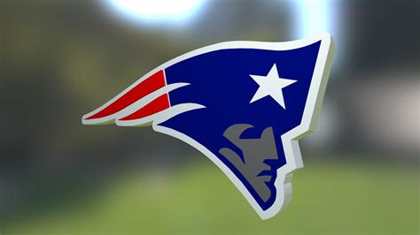 Nfl New England Patriots 3d Logo Download Free 3d Model By Ian Dowson