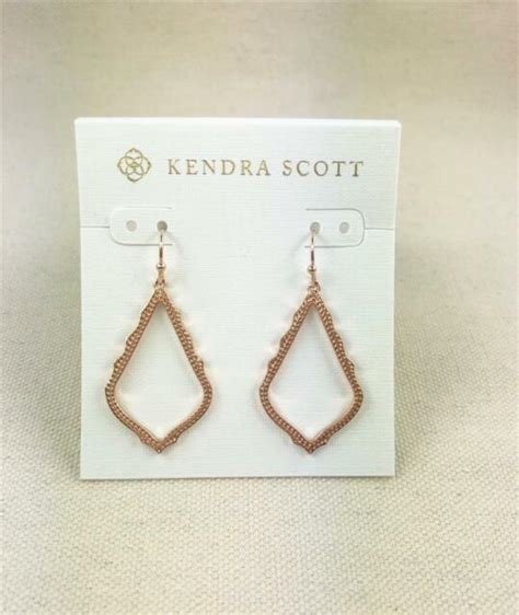Kendra Scott Sophia Rose Gold Earrings Ebay