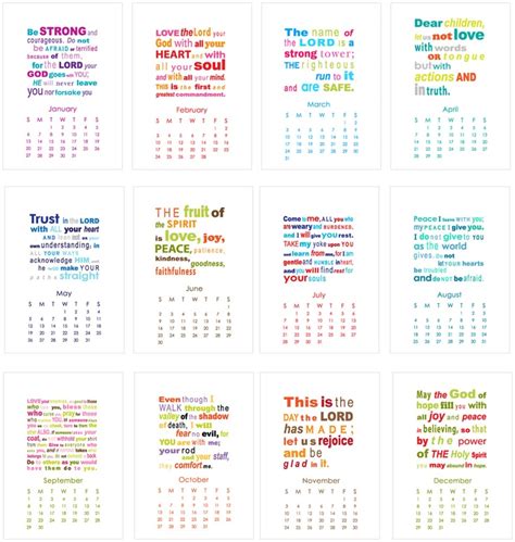 6 Best Images Of 5X7 Printable Bible Verses Printable Calendars With