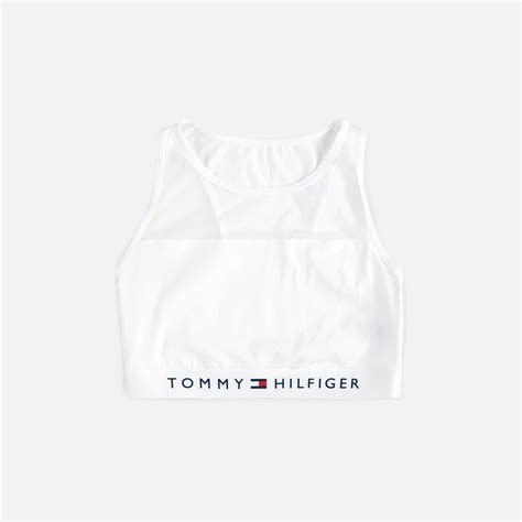 Tommy Hilfiger Underwear Sheer Flex Cotton Bralette White Spectrum