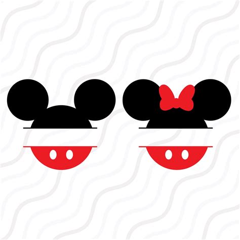 Mickey Mouse Svg Free Download Layered Svg Cut File