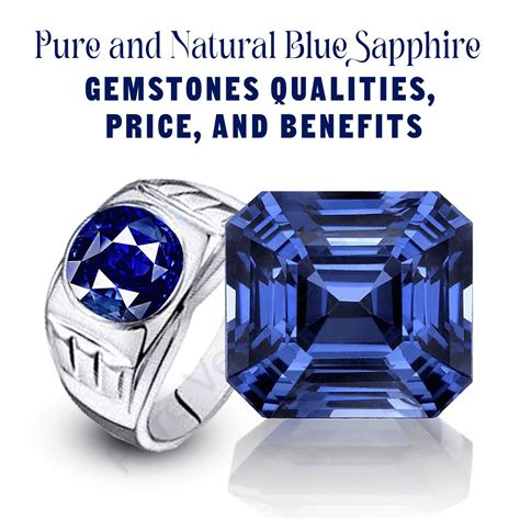 Pure And Natural Blue Sapphire Gemstone Qualities Price And Benefits