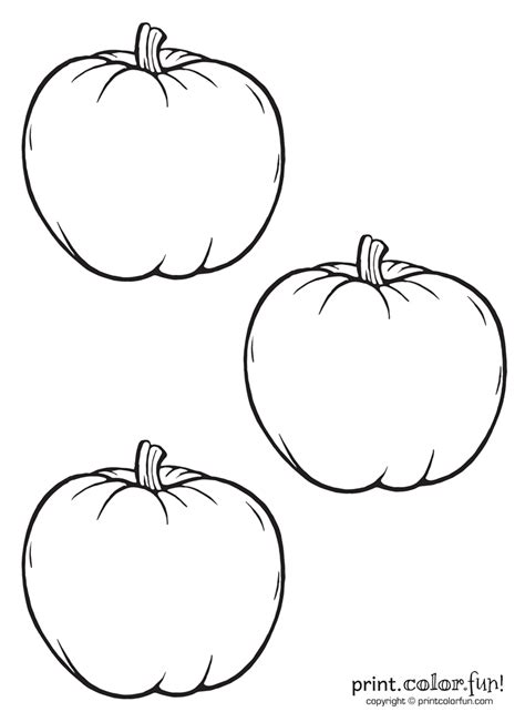 3 little pumpkins coloring page - Print. Color. Fun!
