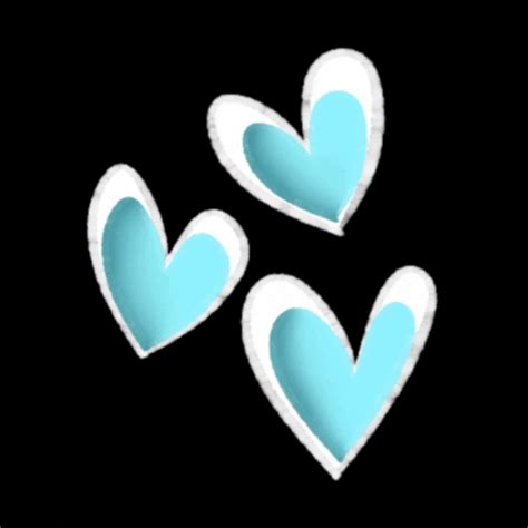 Three Blue Heart GIF GIFDB Com