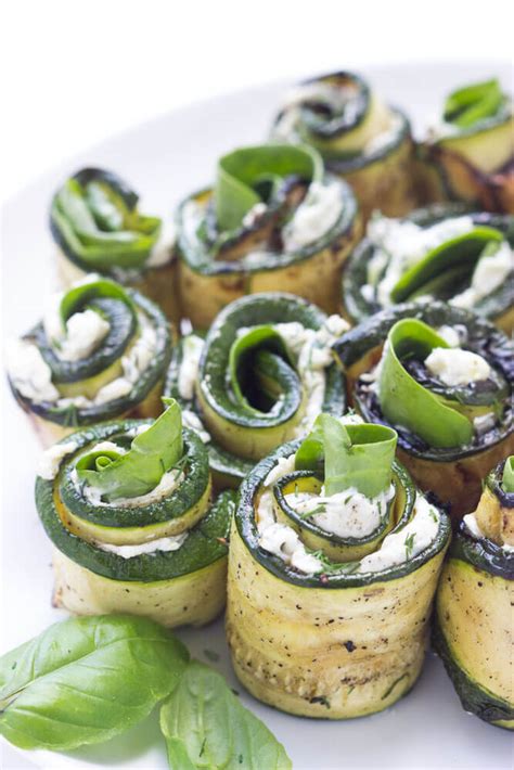 Grilled Herb And Cheese Zucchini Roll Ups Little Broken
