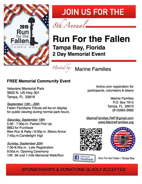 8th Annual Run For The Fallen Tampa Fl Sep 19 2015 530 Pm