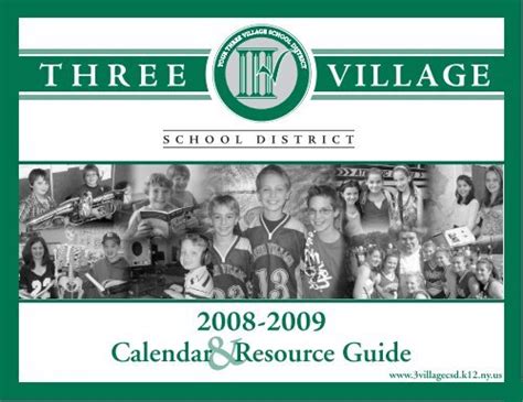 2008 2009 District Calendar Three Village Central School District