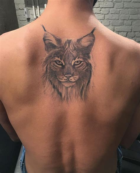 Lynx Cat Guys Back Tattoo Best Tattoo Ideas And Designs Back Tattoo