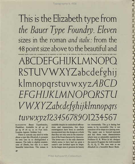 This Is The Elizabeth Type From The Bauer Type Foundry Fr Flickr