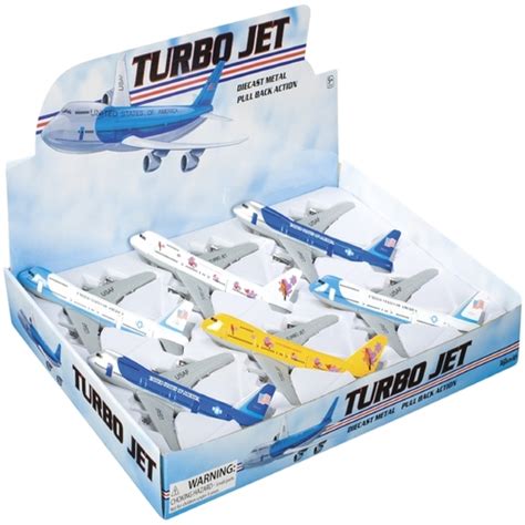 Toysmith 8111 Turbo Jet Toy Plastic Assorted 6 Pc Assorted