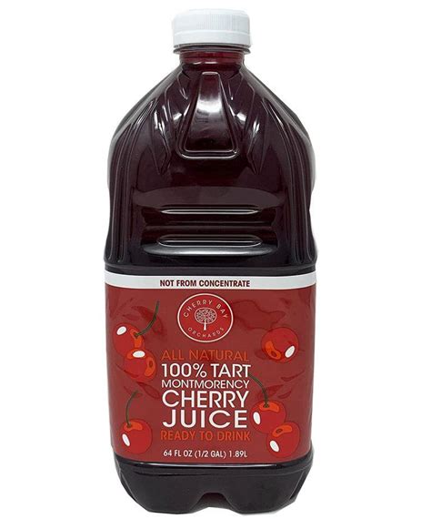 Tart Cherry Juice 64 Oz Bottle 100 Natural Cherry Juice Promotes