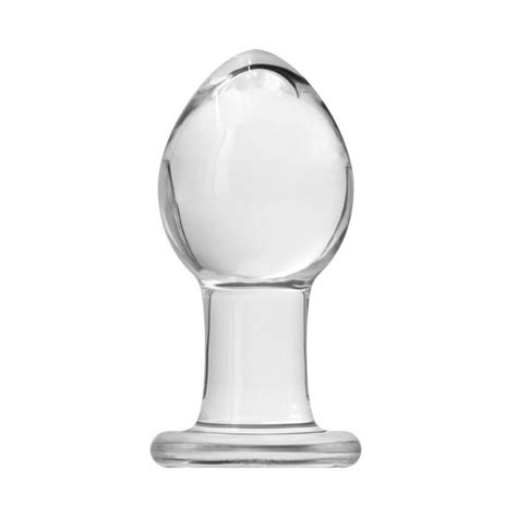 Crystal Premium Glass Medium Butt Plug Dildo Warehouse