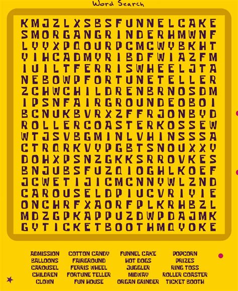 Printable large print word search