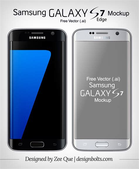 20 Free Android Phone Mockups Of 2016 Samsung Galaxy S7