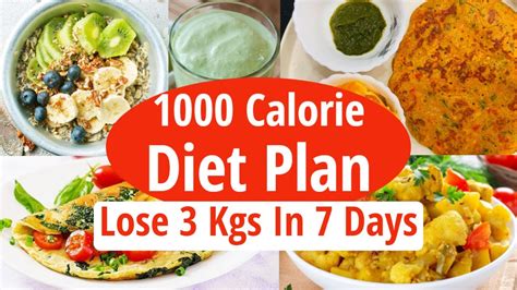 1000 Calorie Diet Plan To Lose Weight Fast 3 Kg In 7 Days Full Day