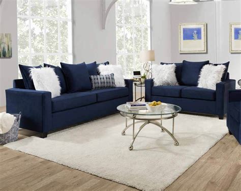 All merchandise sold at rooms to go outlet stores is sold as is. as is sales are final and are not eligible for return, exchange, allowance, refund or service. Andrew Indigo Blue Sofa and Loveseat | Urban Furniture Outlet