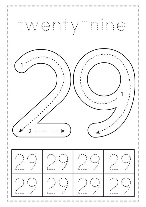 Number Preschool Worksheets