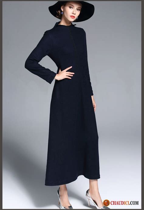 Elle apporte ce soupçon d'assurance et de féminité que chaque femme porte en elle. Robe Noire Pas Cher Femme Saphir A Lettre Hiver Robe ...