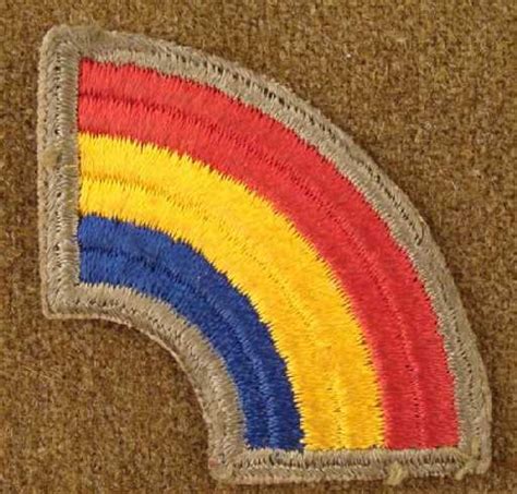 Us Wwii Rainbow Division Unit Patch 42nd Infantry