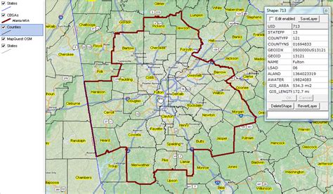 Fulton County Zip Code Map