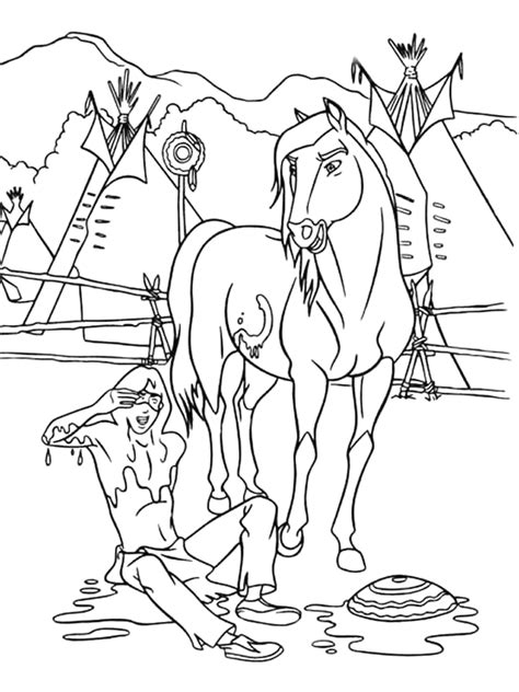 Op zoek naar mooie paarden kleurplaten? Spirit - 999 Coloring Pages | Horse coloring pages, Spirit ...