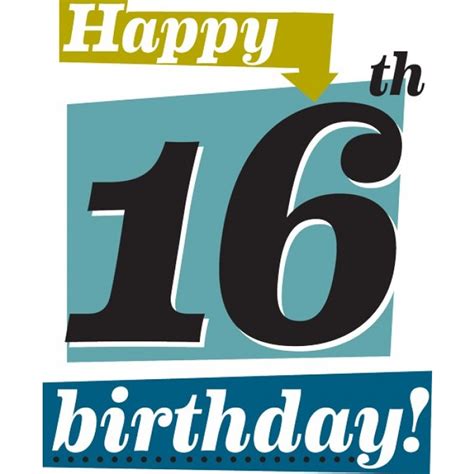 The most common 16th boy card material is paper. 16th Birthday Images - Cliparts.co