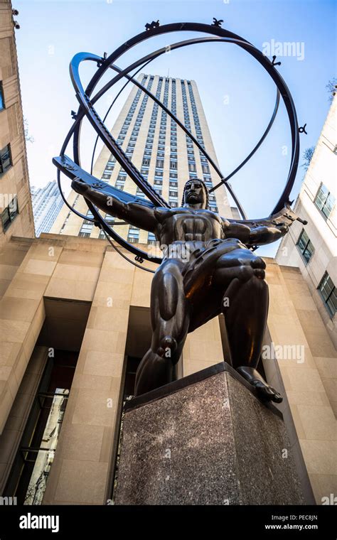 Atlas Statue At Rockefeller Center Manhattan New York City New York