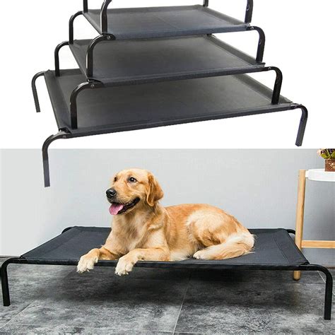 Metal Frame Dog Cot Elevated Pet Bed Raised Dog Pet Bed With Breathable