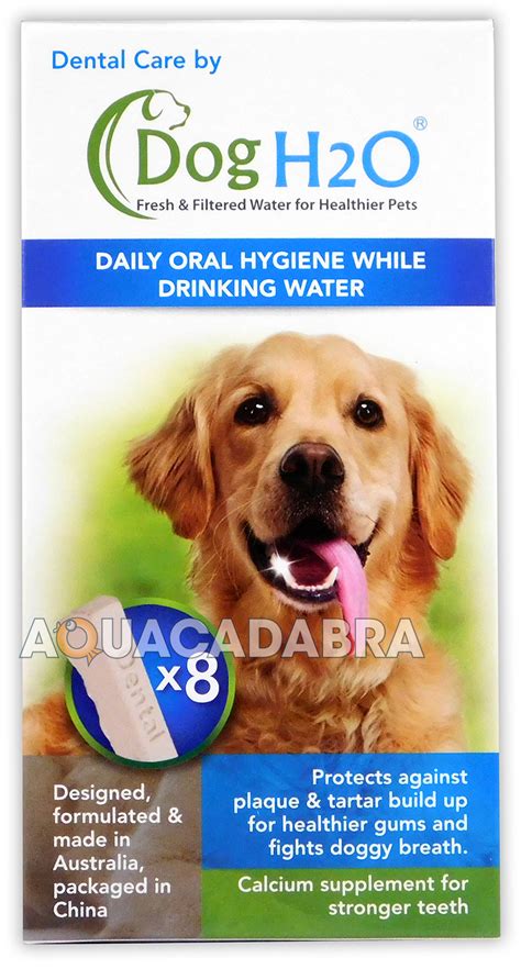 The policyholder is restricted to dentists within a network. Dog H2O Dental Care Tablets with Calcium Supplement for Healthy Teeth & Breath | eBay