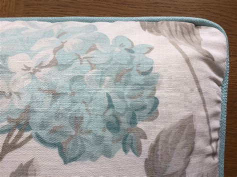 20 Laura Ashley Hydrangea Duck Egg Fabric Cushion Cover Etsy
