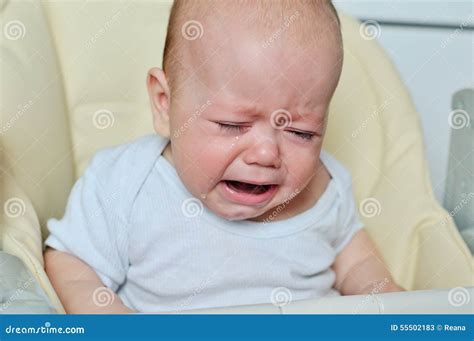 Little Baby Is Crying Stock Image Image Of Cute Infant 55502183