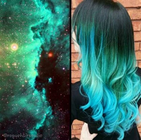 10 Galaxy Hairstyles We Love Galaxy Hair Color Hair Styles Creative
