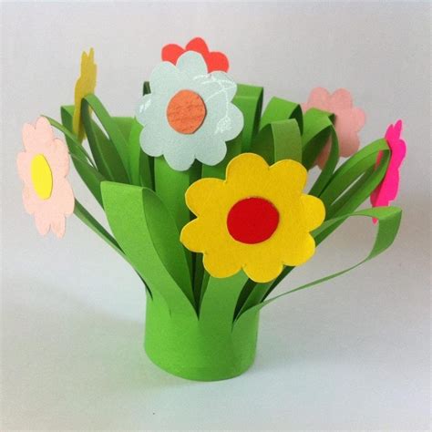 33 Paper Flower Craft For Kids ⋆ Flower Crafts Kids