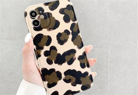 Leopard Print Phone Case For Iphone 12 11 Pro Max Xr X Xs Max Etsy