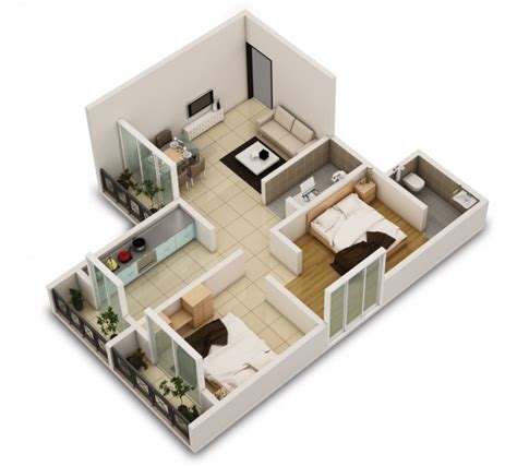2 Bedroom House Floor Plan Plan Bedroom House Simple Plans Floor
