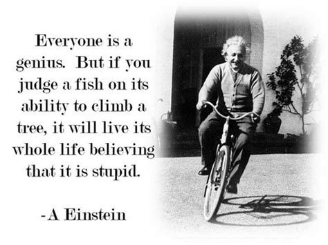 Albert Einsteins Quote Everyone Is A Genius Wiseimage