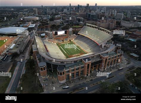 An Aerial View Of Darrell K Royal Texas Memorial Stadium On The Campus